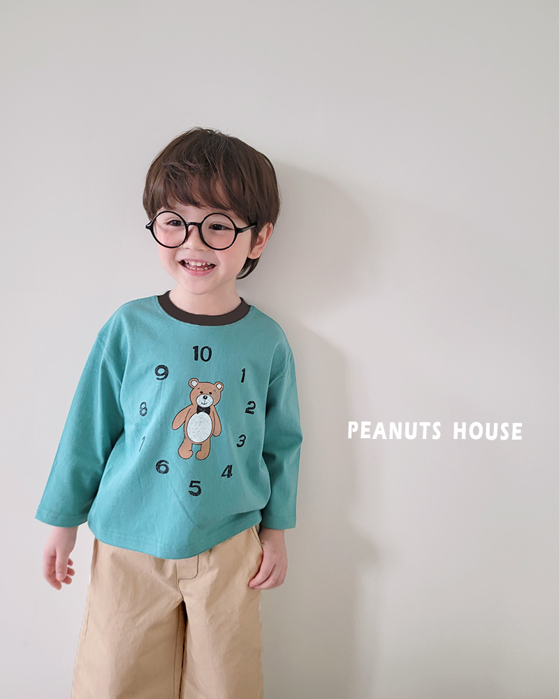 Peanuts - Korean Children Fashion - #magicofchildhood - Watch Bear Tee - 12