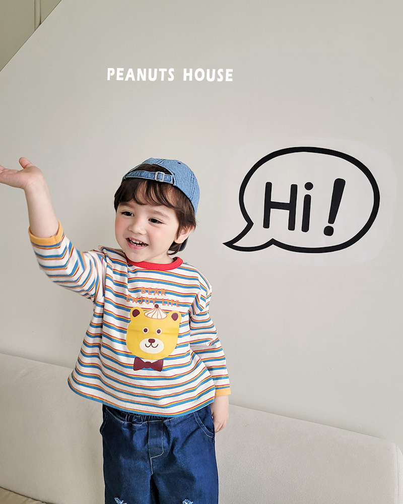 Peanuts - Korean Children Fashion - #minifashionista - Bow Tie Bear Tee - 8