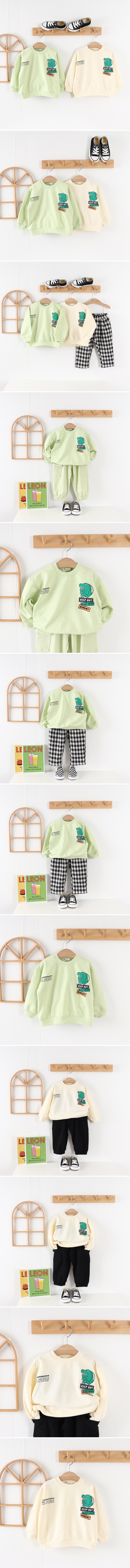 Pepper Mint - Korean Children Fashion - #childrensboutique - T-Rex Dino Sweatshirts