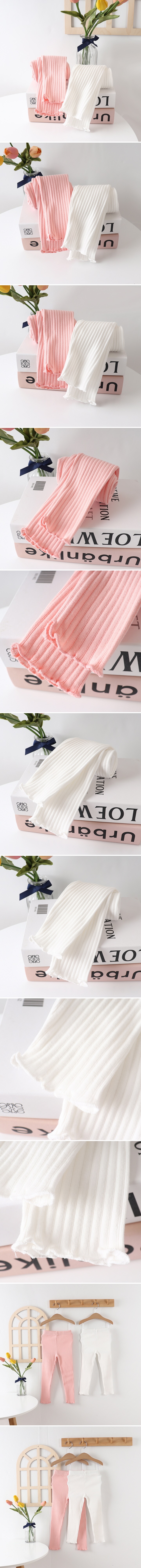 Pepper Mint - Korean Children Fashion - #discoveringself - Ribbed Leggigns Pants
