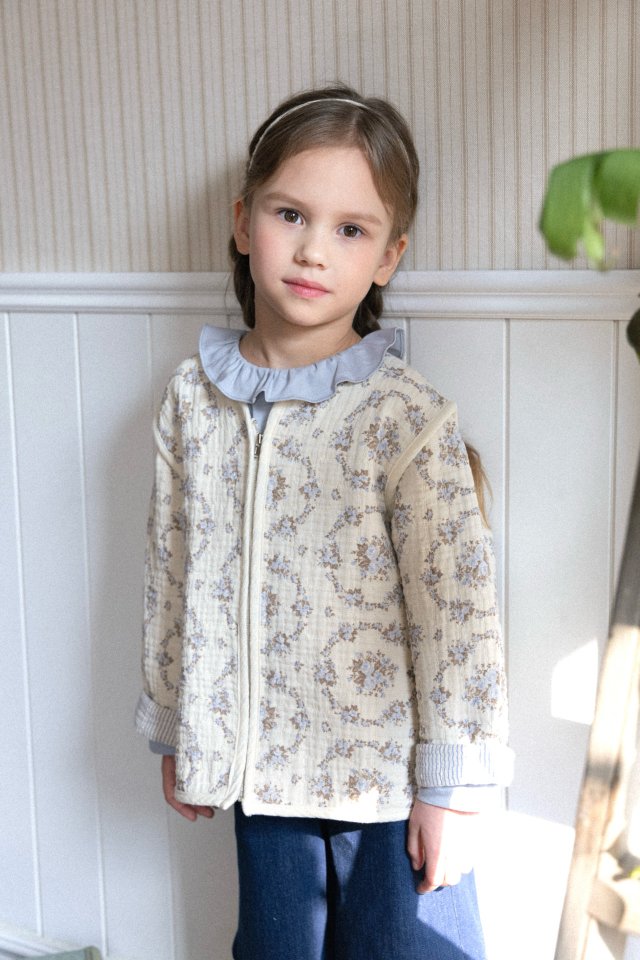 Perrobebe - Korean Children Fashion - #minifashionista - Rose Zip-up Jacket - 5