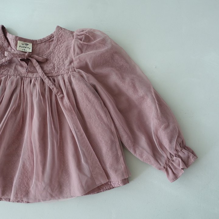 Pudding - Korean Children Fashion - #childofig - Ribbon Blouse - 6