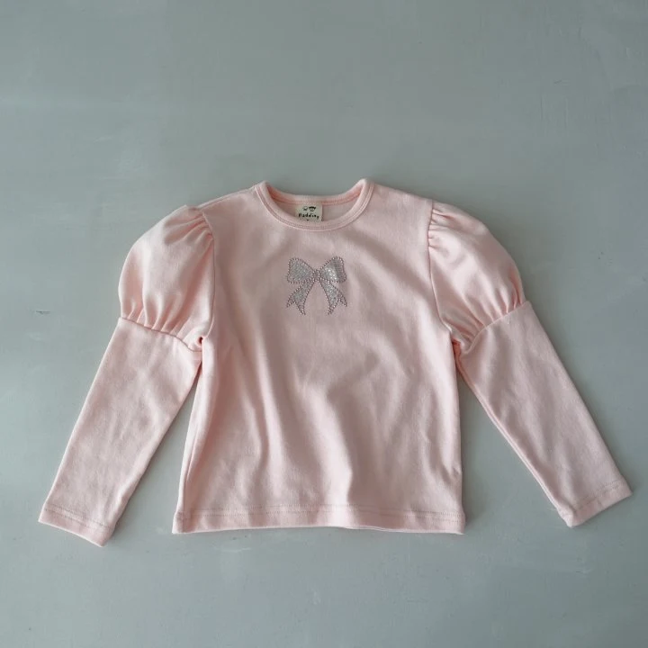 Pudding - Korean Children Fashion - #childofig - Ribbon Tee - 3