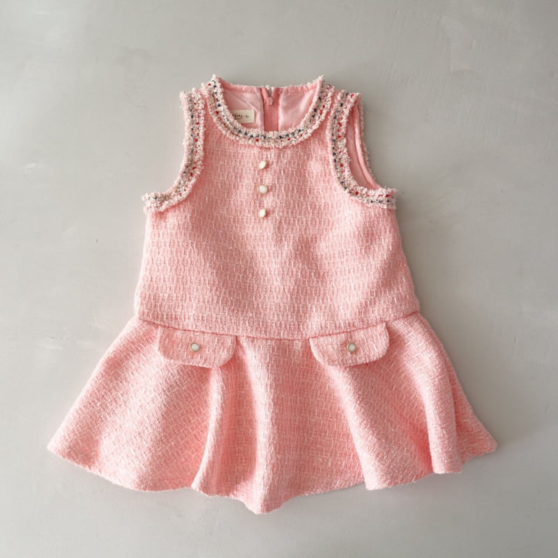 Pudding - Korean Children Fashion - #childrensboutique - Lovely Jumper Skirt - 12