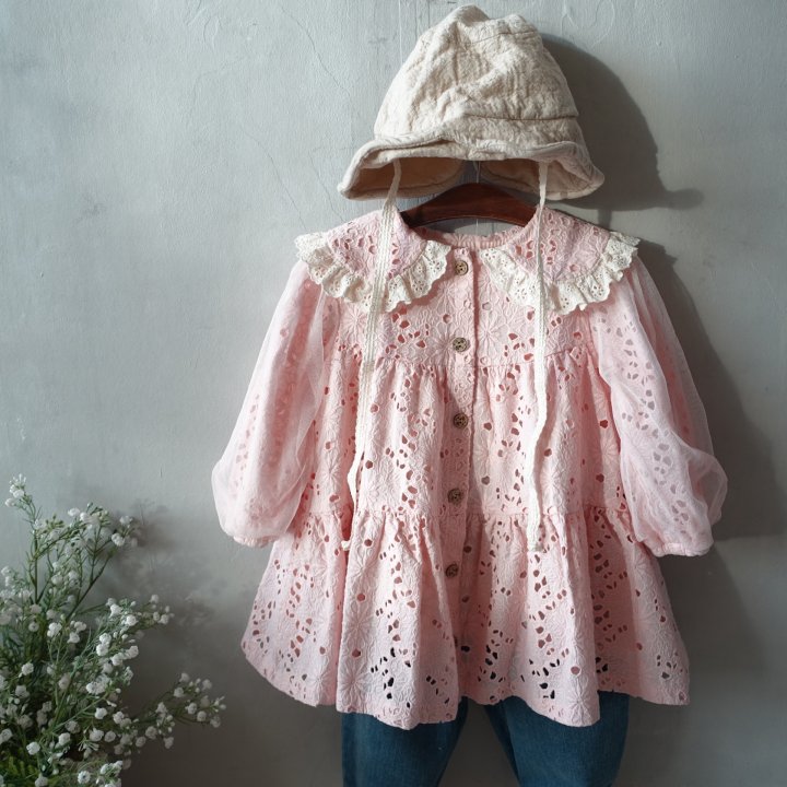 Pudding - Korean Children Fashion - #kidsshorts - Embroidery One-piece - 3