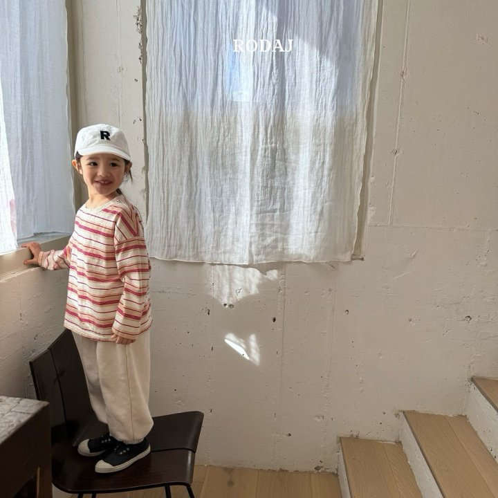 Roda J - Korean Children Fashion - #kidsshorts - Duo Stripe Tee - 7