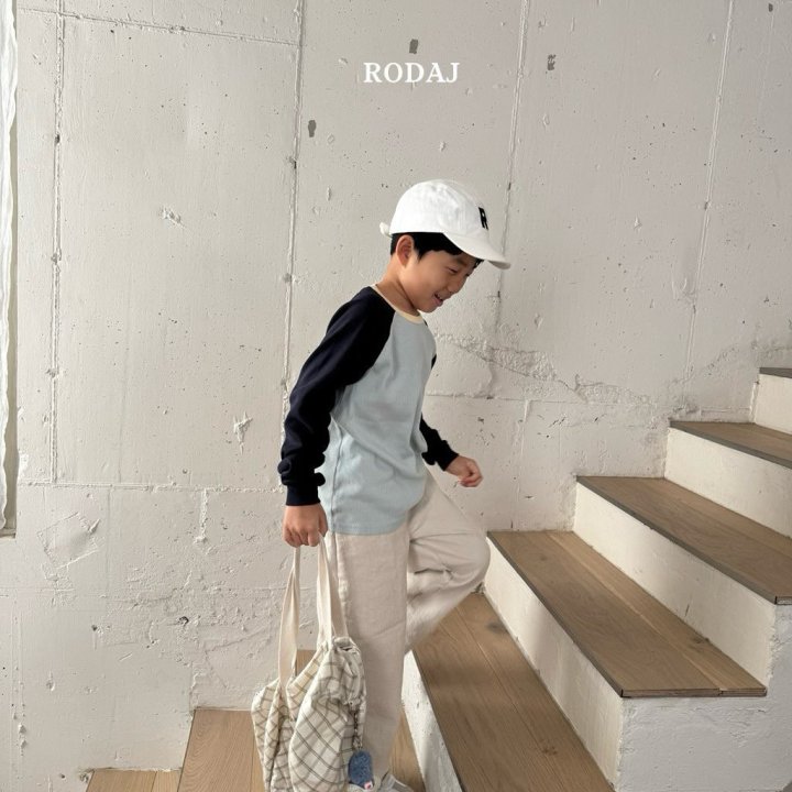 Roda J - Korean Children Fashion - #kidsshorts - Rouge Raglan Tee - 5