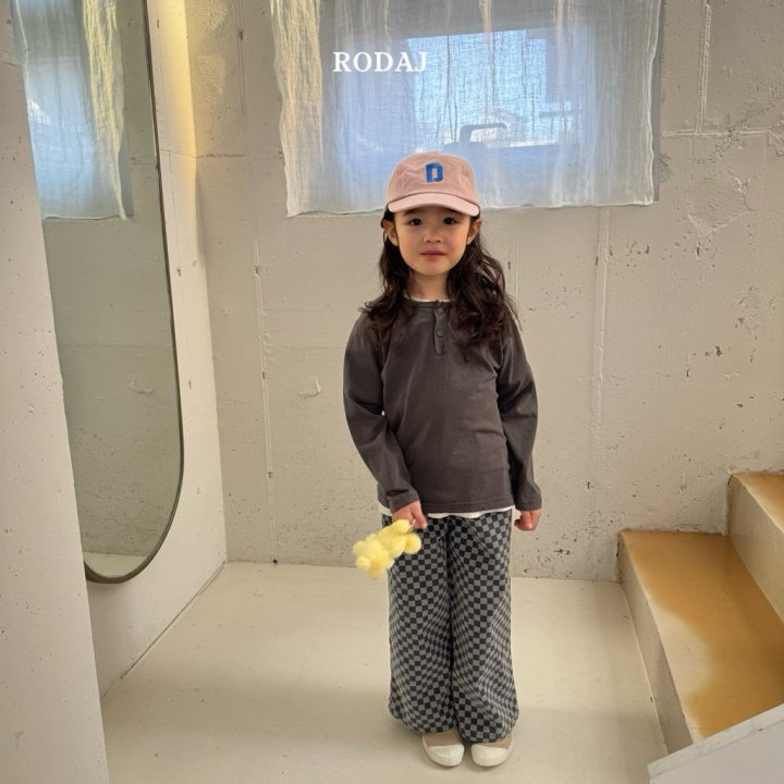 Roda J - Korean Children Fashion - #kidzfashiontrend - Check Check Pants
