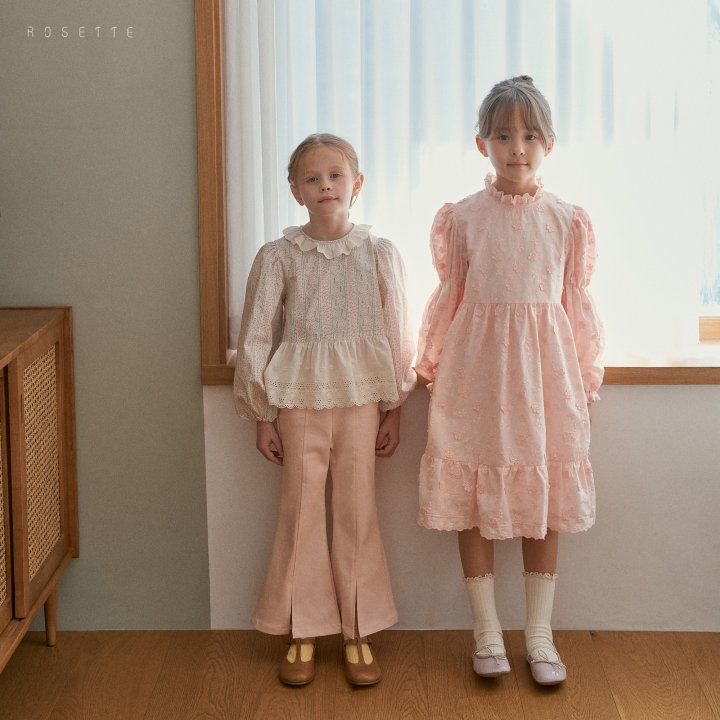 Rosette - Korean Children Fashion - #childofig - Peach Pants - 10