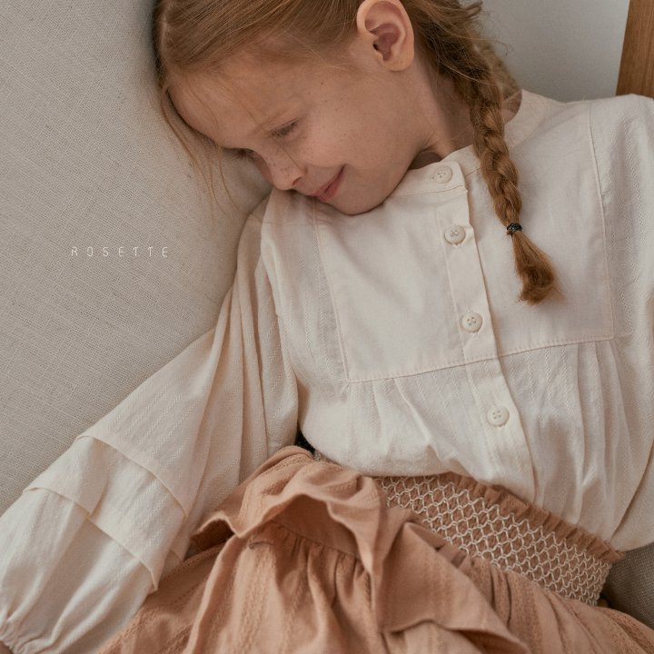 Rosette - Korean Children Fashion - #childrensboutique - Meringue Blouse