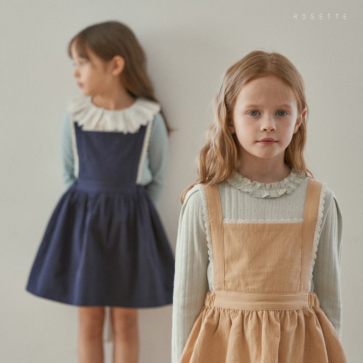 Rosette - Korean Children Fashion - #kidzfashiontrend - Carmen Suspenders Skirt