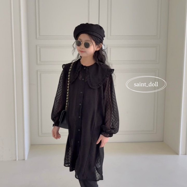 Saint Doll - Korean Children Fashion - #Kfashion4kids - Dot Chiffon One-piece - 9