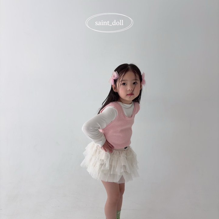 Saint Doll - Korean Children Fashion - #Kfashion4kids - Crop Knit Vest - 10