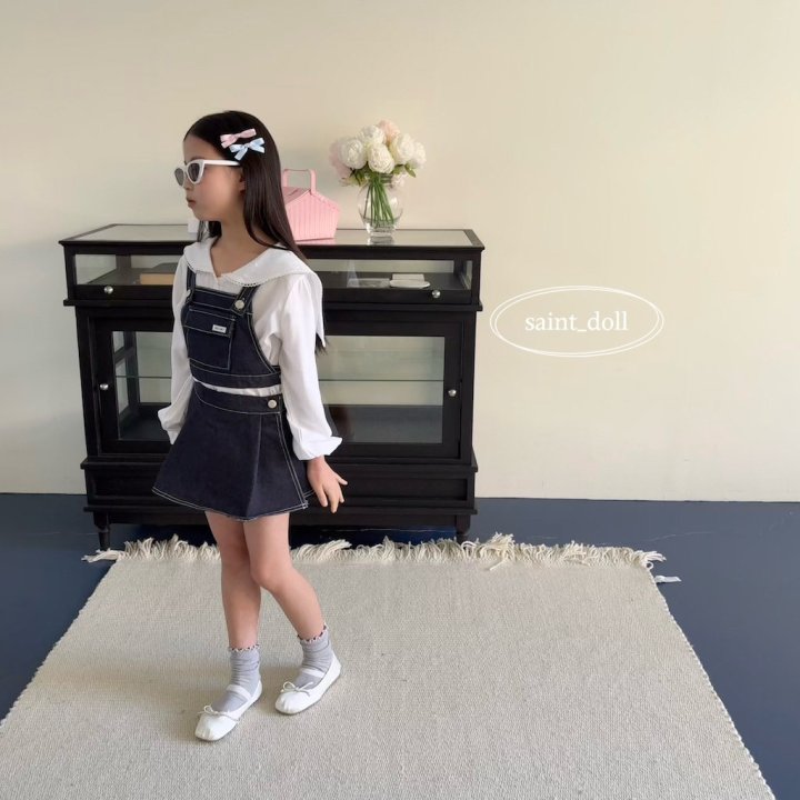 Saint Doll - Korean Children Fashion - #Kfashion4kids - Nana Denim Skirt Pants - 8