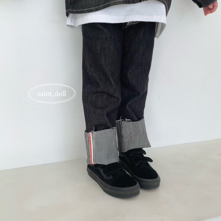 Saint Doll - Korean Children Fashion - #childofig - Tape Roll-up Pants - 6