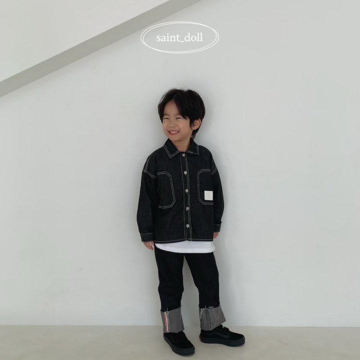 Saint Doll - Korean Children Fashion - #childofig - Tape Roll-up Pants - 7