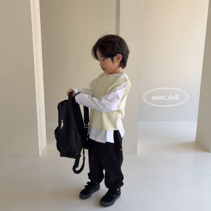Saint Doll - Korean Children Fashion - #childofig - Side Slit Long Sleeve Tee - 8
