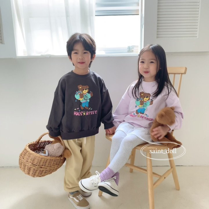 Saint Doll - Korean Children Fashion - #childofig - Hug Bear Sweatshirts - 7