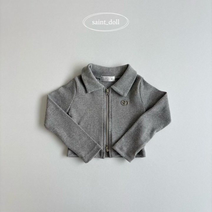 Saint Doll - Korean Children Fashion - #childofig - Short Collar Zip-up Jacket - 2