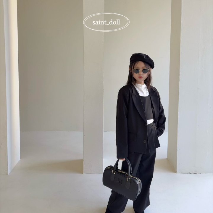 Saint Doll - Korean Children Fashion - #childofig - No Collar Jacket - 10