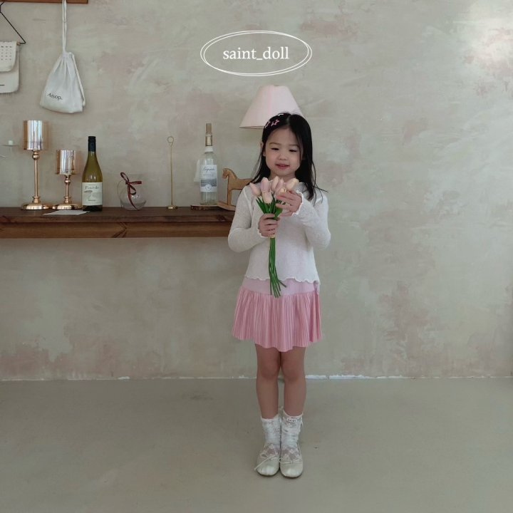 Saint Doll - Korean Children Fashion - #childrensboutique - Knit Boat Neck Tee - 9