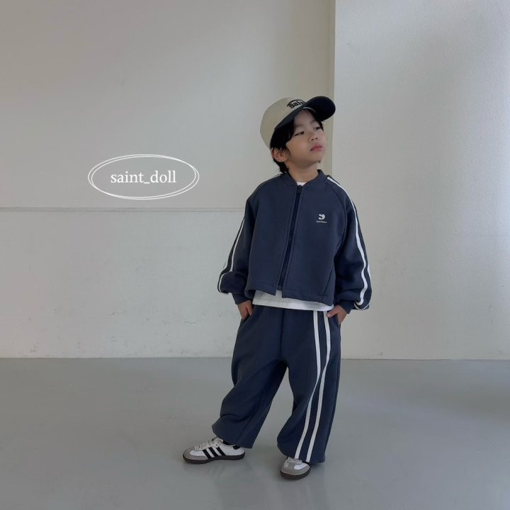 Saint Doll - Korean Children Fashion - #designkidswear - Two-line Track Pants - 10