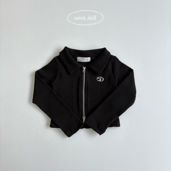 Saint Doll - Korean Children Fashion - #childrensboutique - Short Collar Zip-up Jacket - 4