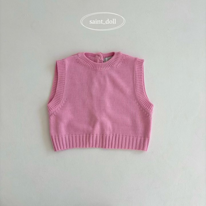 Saint Doll - Korean Children Fashion - #childrensboutique - Pastel Knit Vest - 4