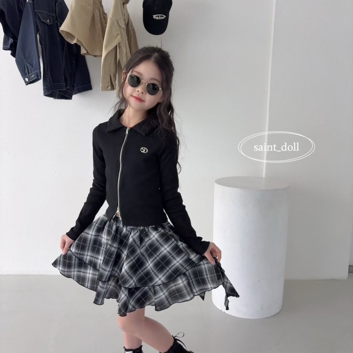 Saint Doll - Korean Children Fashion - #discoveringself - Check Skirt - 6