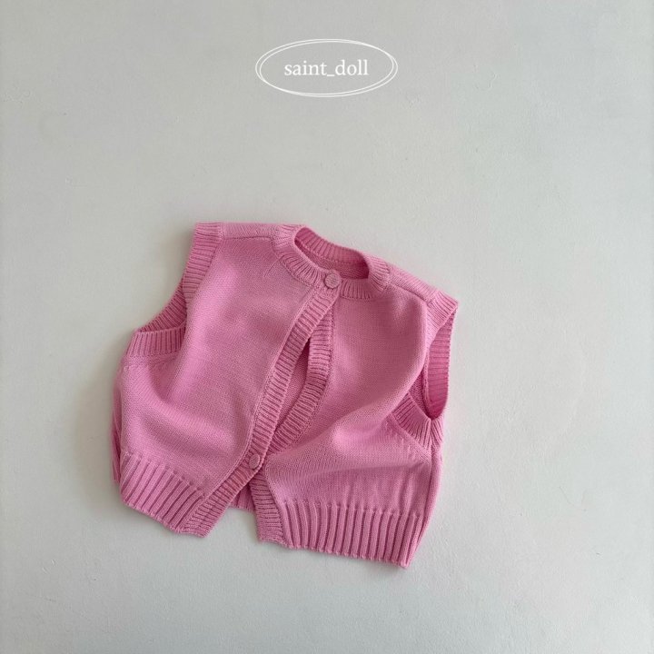 Saint Doll - Korean Children Fashion - #discoveringself - Pastel Knit Vest - 5
