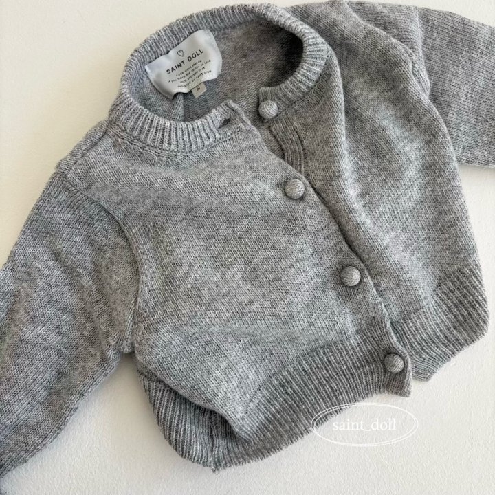 Saint Doll - Korean Children Fashion - #fashionkids - Bean Button Cardigan - 6