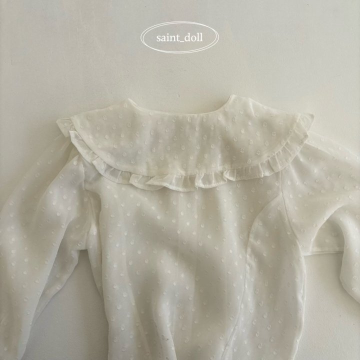Saint Doll - Korean Children Fashion - #fashionkids - Dot Chiffon One-piece - 5