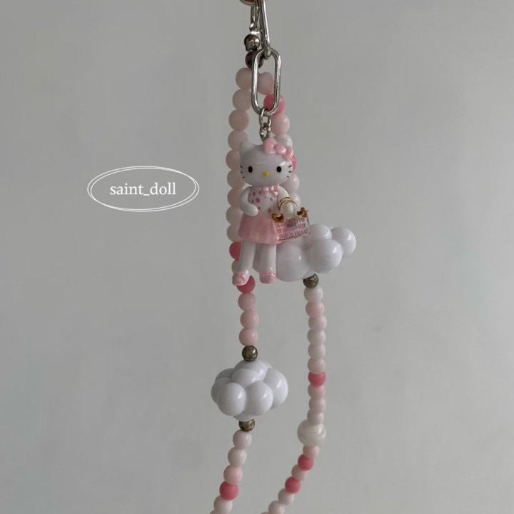 Saint Doll - Korean Children Fashion - #fashionkids - Kitty Beads Keyring - 3