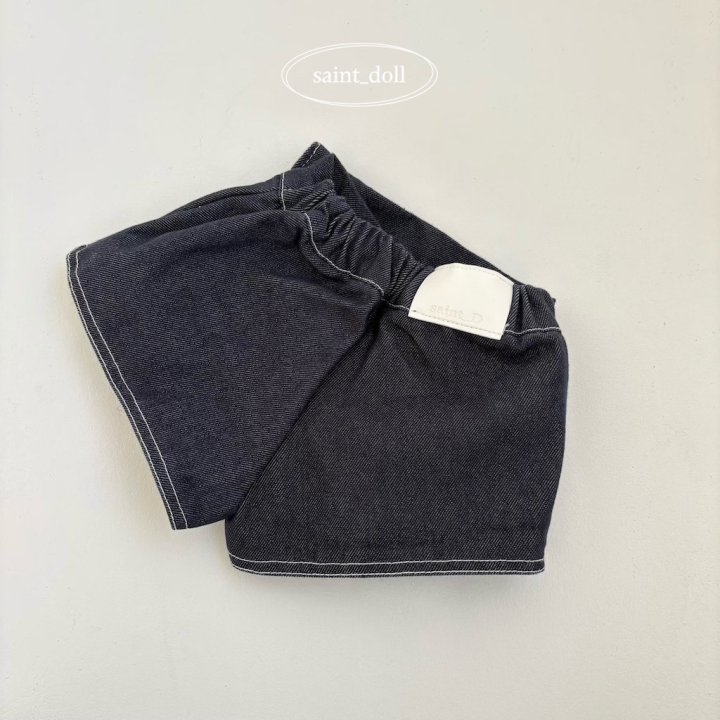 Saint Doll - Korean Children Fashion - #discoveringself - Nana Denim Skirt Pants - 4