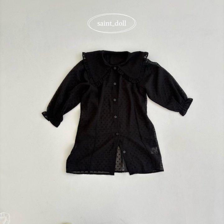 Saint Doll - Korean Children Fashion - #kidsshorts - Dot Chiffon One-piece - 6