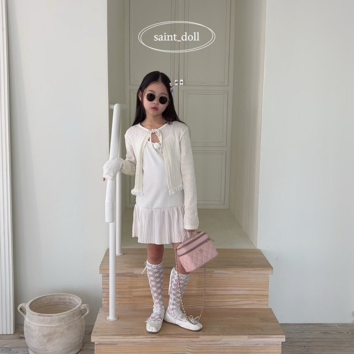 Saint Doll - Korean Children Fashion - #kidsstore - Frill Cardigan - 7