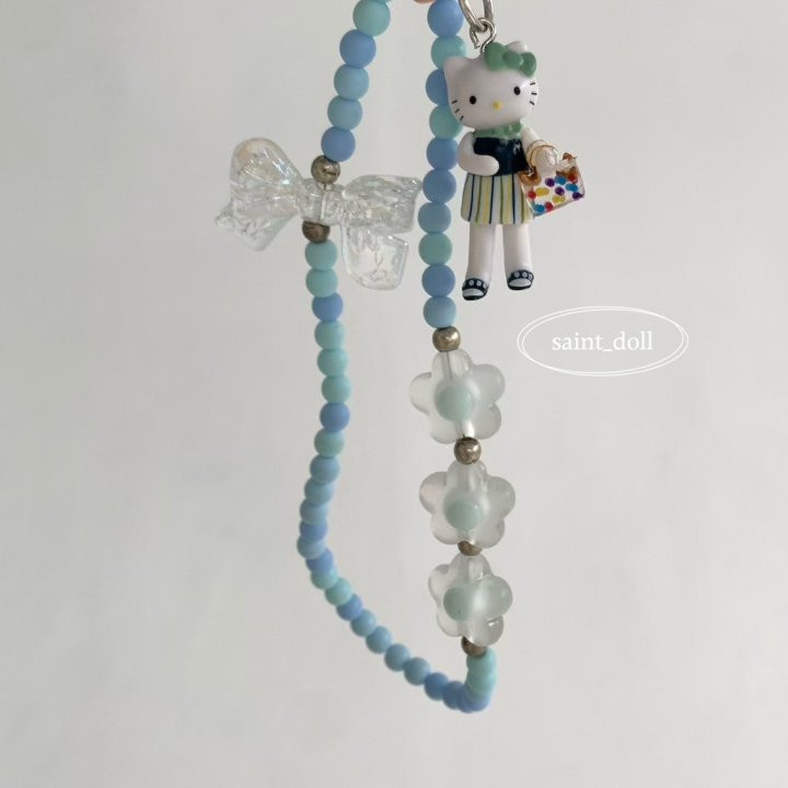 Saint Doll - Korean Children Fashion - #kidsstore - Kitty Beads Keyring - 5