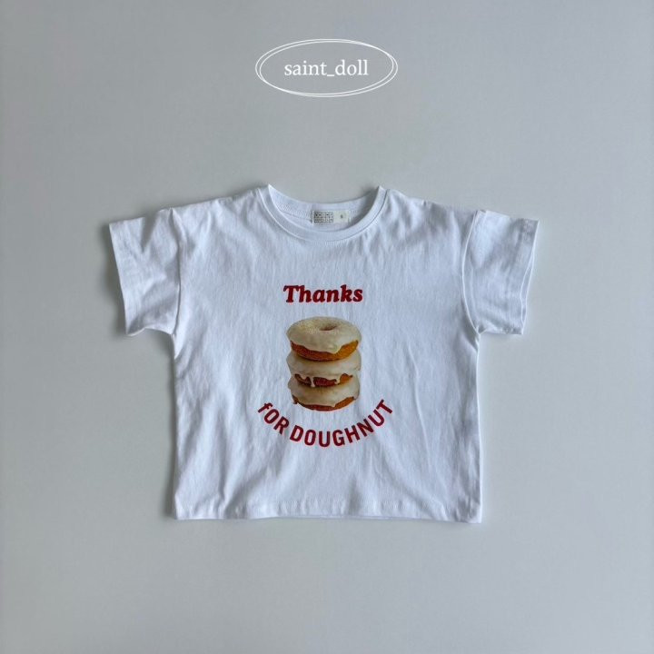 Saint Doll - Korean Children Fashion - #kidsstore - Donut Short Sleeve Tee - 2