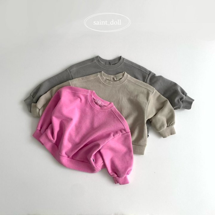 Saint Doll - Korean Children Fashion - #kidsstore - 3 Color Pigment Sweatshirts