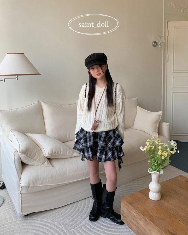 Saint Doll - Korean Children Fashion - #kidzfashiontrend - Check Skirt - 10