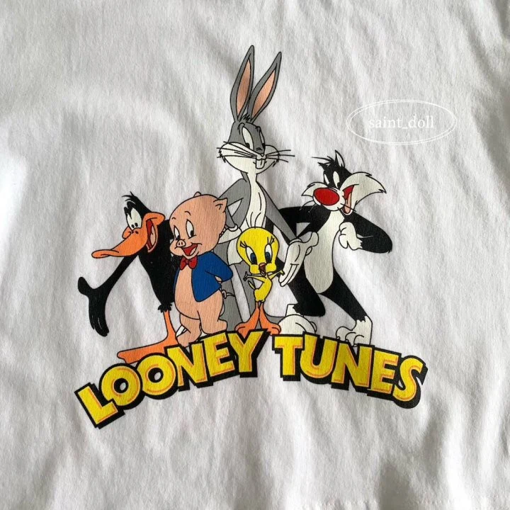 Saint Doll - Korean Children Fashion - #kidzfashiontrend - Looney Tunes Short Sleeve Tee - 2