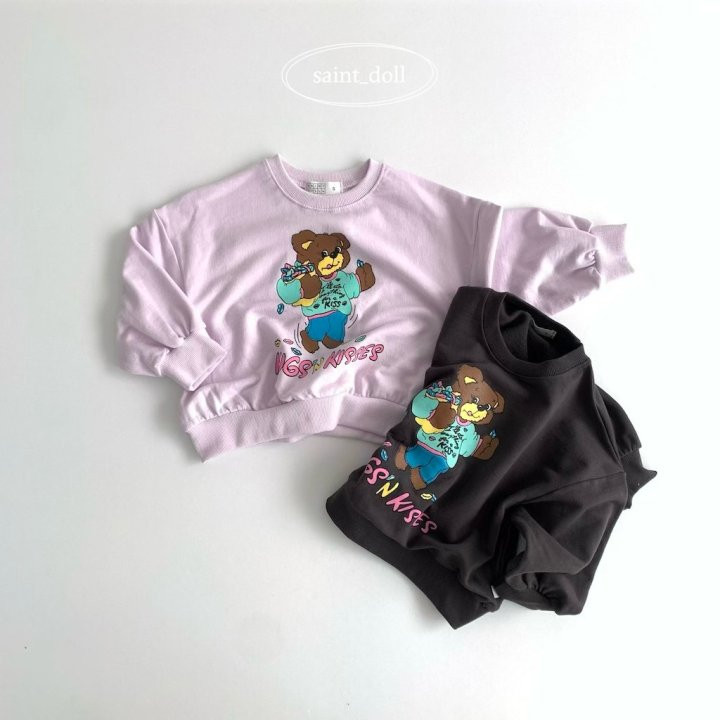Saint Doll - Korean Children Fashion - #kidzfashiontrend - Hug Bear Sweatshirts