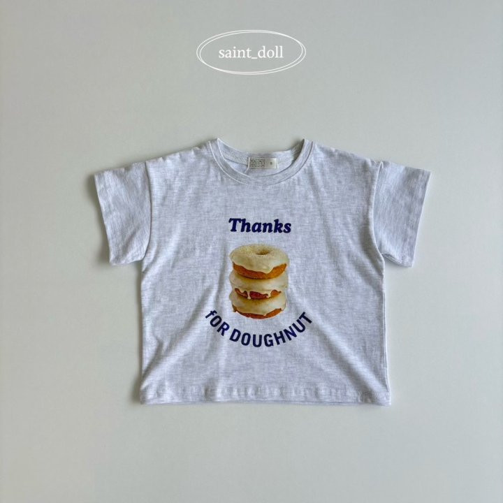 Saint Doll - Korean Children Fashion - #kidzfashiontrend - Donut Short Sleeve Tee - 3