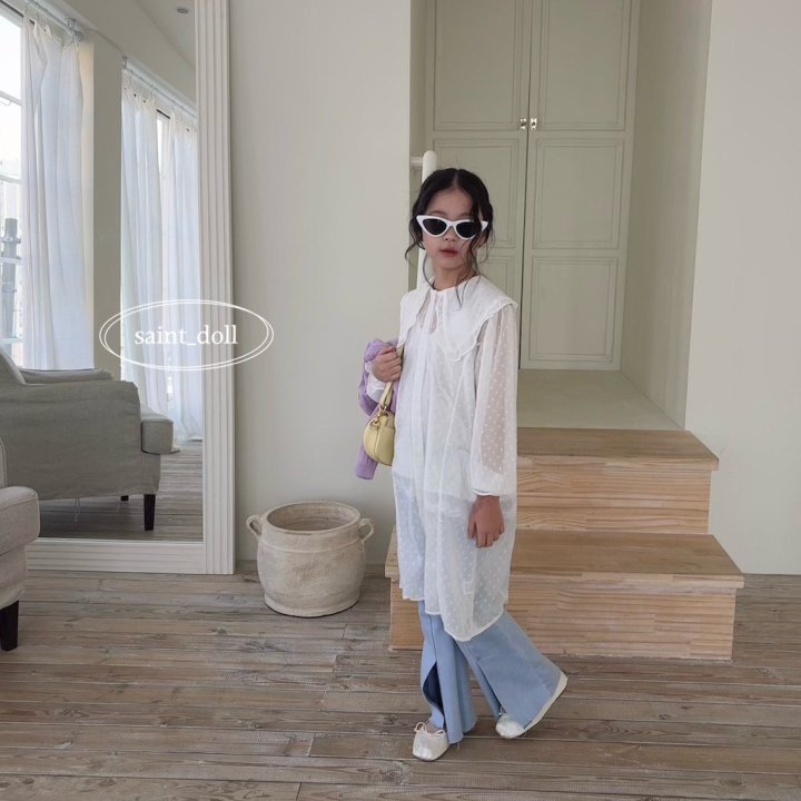 Saint Doll - Korean Children Fashion - #littlefashionista - Dot Chiffon One-piece - 10