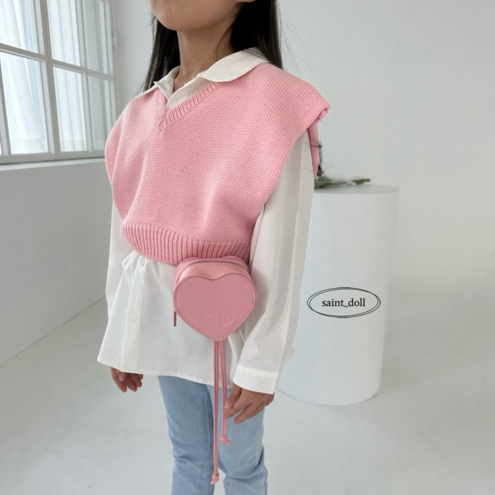 Saint Doll - Korean Children Fashion - #littlefashionista - Heart Bag - 7