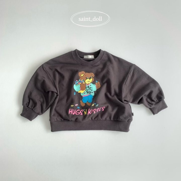 Saint Doll - Korean Children Fashion - #littlefashionista - Hug Bear Sweatshirts - 3