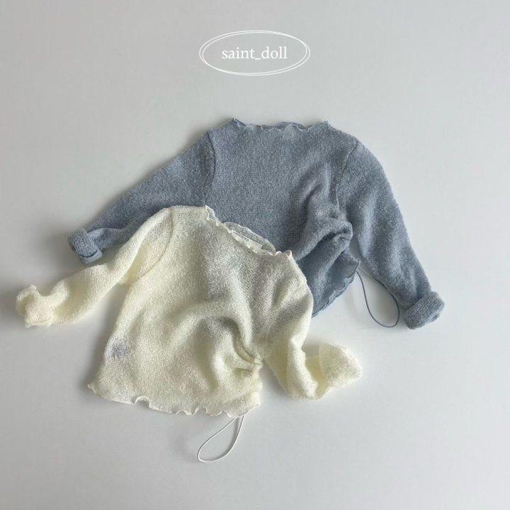 Saint Doll - Korean Children Fashion - #littlefashionista - Knit Boat Neck Tee