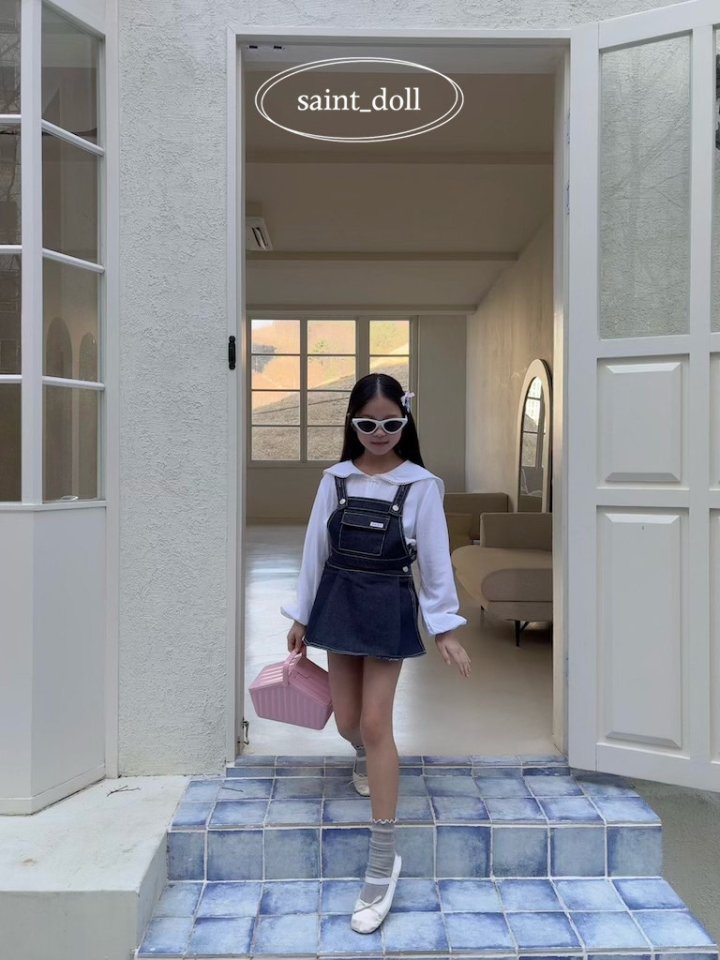 Saint Doll - Korean Children Fashion - #littlefashionista - Nana Denim Skirt Pants - 9