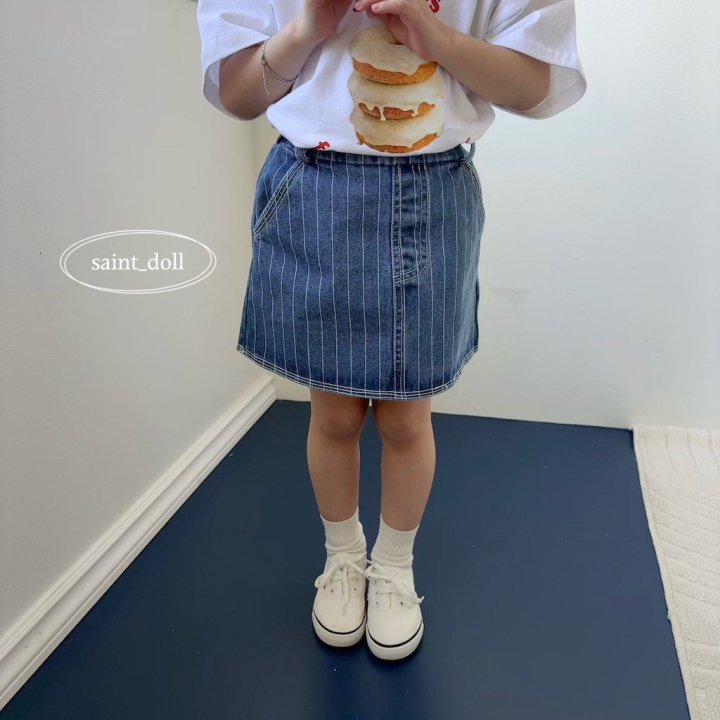 Saint Doll - Korean Children Fashion - #littlefashionista - ST Denim Skirt - 10