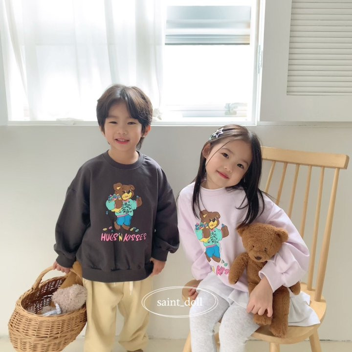Saint Doll - Korean Children Fashion - #littlefashionista - Hug Bear Sweatshirts - 4